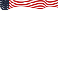 Fototapeta premium America Flag Header