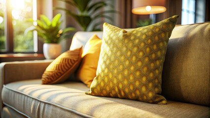 Blank Cushion, Pillow, High Depth of Field, Photorealistic, AI Art