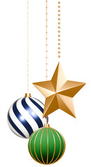 3D素材_クリスマスオーナメント