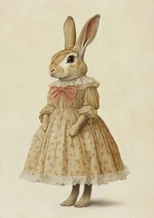 Obraz premium Animal rabbit illustration painting.