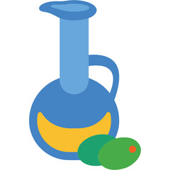 Pitcher Oil Illustration