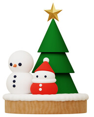 3D素材_クリスマスの置物