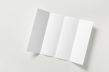 Blank brochure on white background