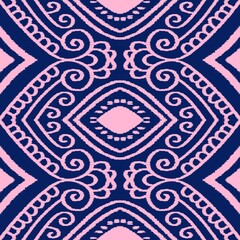 ikat pattern flower damask ethnic boho American ikat texture tribal geometric background mandalas
