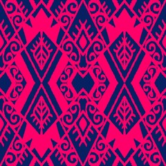 ikat pattern flower damask ethnic boho American ikat texture tribal geometric background mandalas