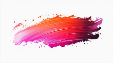 brush stroke on white background