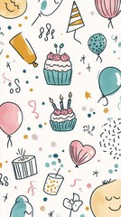 party theme for greeting cards