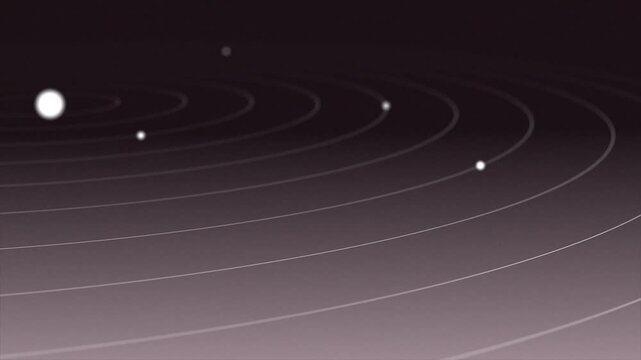 モーショングラフィックス_太陽系イメージ球体_グラデーション赤