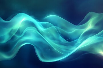 Glowing blue green gradient background, dynamic shadows texture, event flyer, high-contrast tones, Generative AI