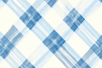 Blue and White Plaid plaid background pattern.