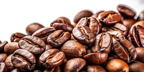 Coffee Beans Isolated on White - Architectural Photography
