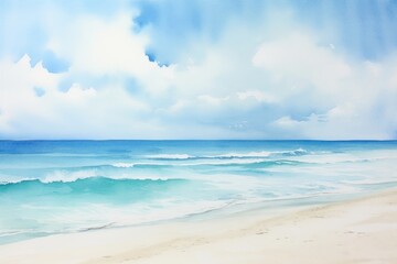 Obraz premium Beach background outdoors painting horizon.