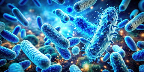 Cold War Bacteria, Antibiotic Double Exposure, Monochrome Aerial