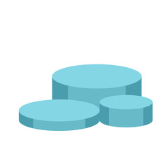 cylinder podium tube circle podium stage