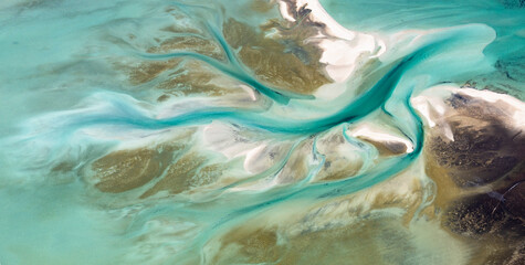 Aerial photography of Shark Bay, Western Australia, Australia