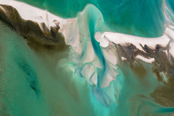 Aerial photography of Shark Bay, Western Australia, Australia