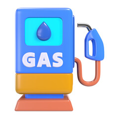 Gas Station 3D Illustration Icon
