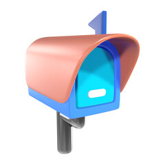 Mailbox 3D Illustration Icon