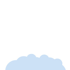 Footer Cloud Vector