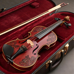 Fototapeta premium classical violin with bow