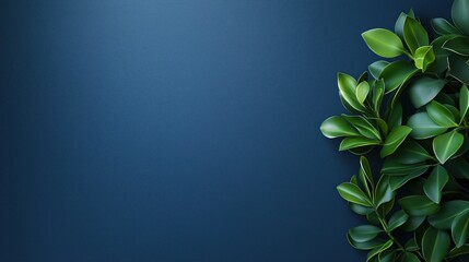 Fototapeta premium Fresh foliage with copy space available