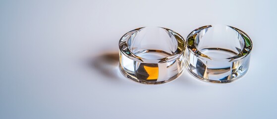 Elegant Crystal Glass Coasters  Modern Home Decor  Tabletop Accessories