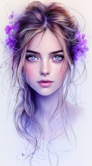Fototapeta premium Enchanted Lady Portrait