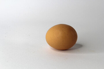 Egg against a white background