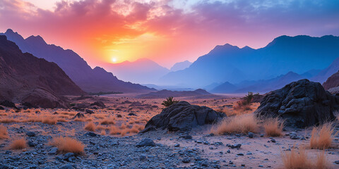 Fototapeta premium Mountains Relaxing fluid imagery for promoting