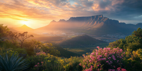 Obraz premium Cape Town South Africa Soothing and Calming Visuals