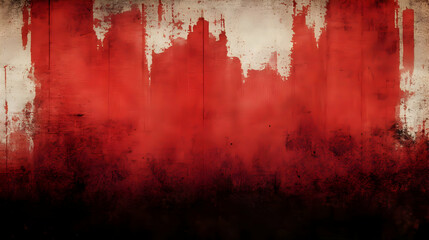 Red Abstract Background, Grunge Wall Texture