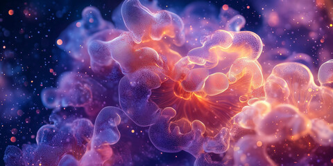 Fototapeta premium Barrier Reef Relaxing fluid imagery for