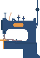 Sew machine for tailoring vector illustration