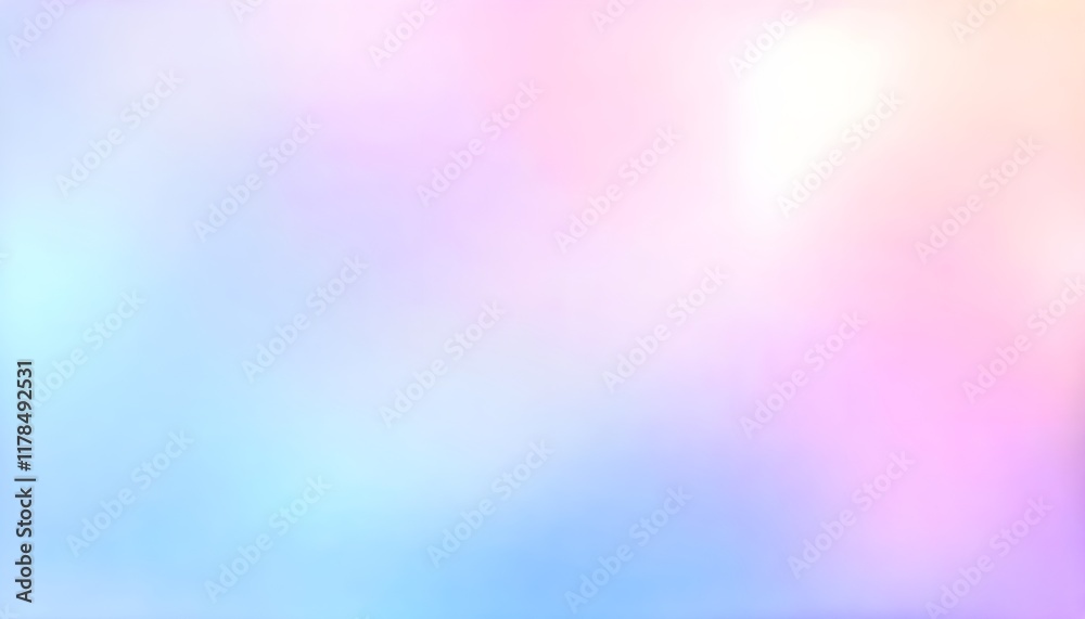 Poster An abstract color gradient background featuring soft pastel hues, with a smooth gradation texture
