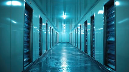 Fototapeta premium Temperature-controlled refrigerated storage cold 