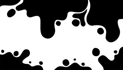 black and white abstract background with liquid theme, simple abstract background with empty section for text