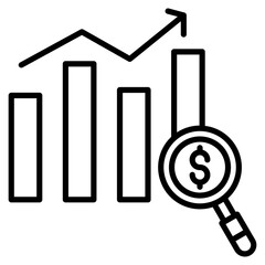 Market Insights  Icon Element For Design