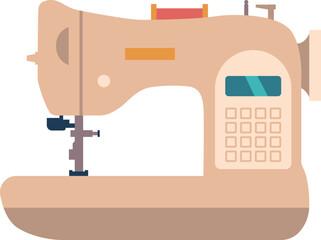 Sewing machine equipment vector illustration