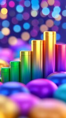 Fototapeta premium Vibrant Stylized Illustration of Corporate Elements