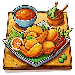 chicken and chips