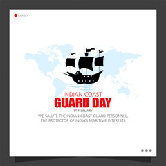 World Indian Coast Guard Day is celebrated annually on February 1st to honor the Indian Coast Guard's service in protecting maritime borders