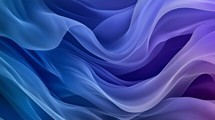 Fototapeta premium 抽象的な青と紫の渦巻く波, 布のテクスチャデザイン