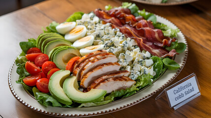 Vibrant California Cobb Salad with Fresh Ingredients
