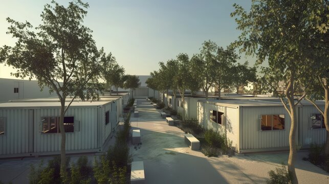 Create dynamic 3D models of emergency shelters and evacuation centers, providing refuge during crises