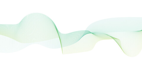 Wave of the many colored lines. Abstract wavy stripes on a white background isolated. Creative line art. Design elements created using the Blend Tool.