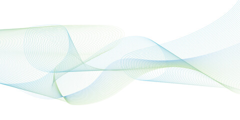 Wave of the many colored lines. Abstract wavy stripes on a white background isolated. Creative line art. Design elements created using the Blend Tool.