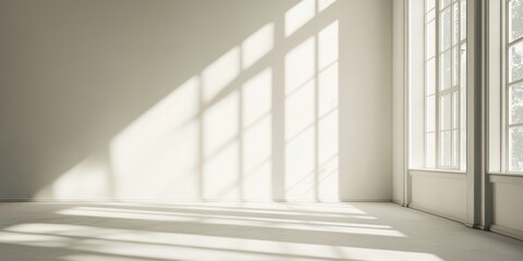 Bright and Minimalist Room with Natural Light in Neutral Tones