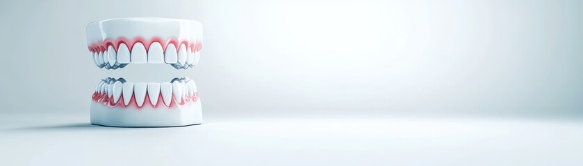 Obraz premium Tooth pain awareness, red tooth symbolizing dental discomfort and the importance of oral health