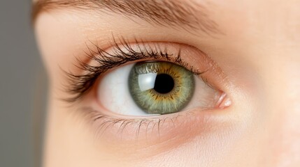 Obraz premium A captivating closeup, exploring the intricate details and beauty of the human eye