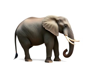 Obraz premium Baby Elephant cute cartoon 3d render